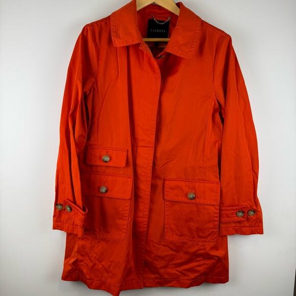Talbots Women's Orange Spring Jacket ~ 10 - Picture 1 of 12